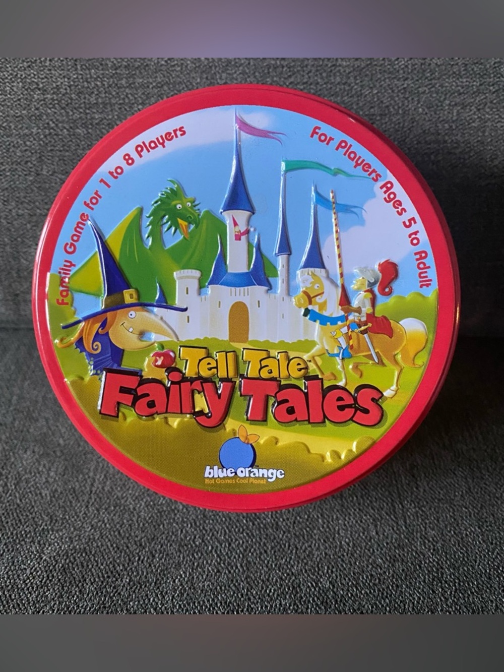 Tell Tale Fairy Tales - Blue Orange Card Game Family Storytelling Tin Container